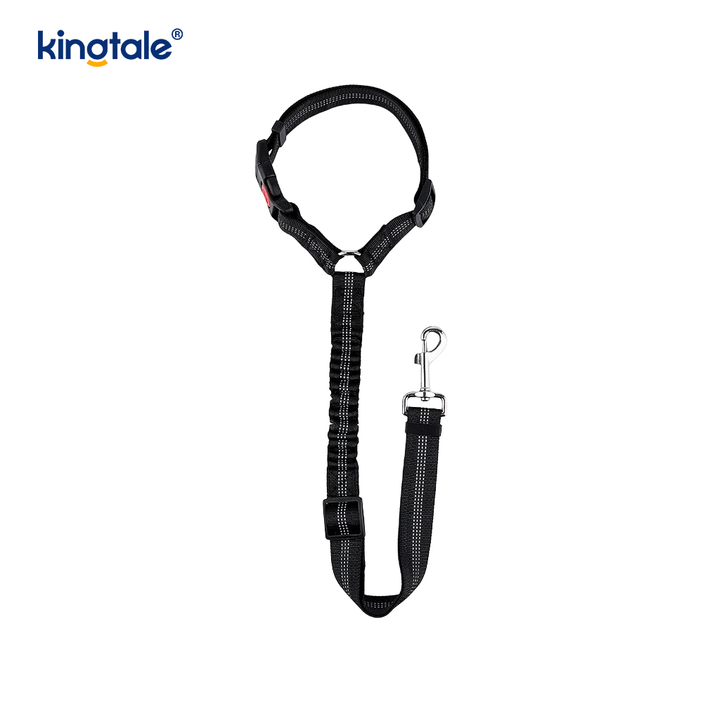 Laisse de ceinture de sécurité de voiture pour animaux de compagnie réfléchissante en polyester durable Anti-Rush Anti-Rush