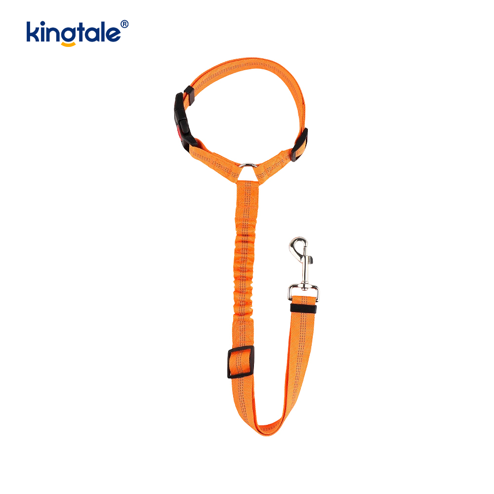 Laisse de ceinture de sécurité de voiture pour animaux de compagnie réfléchissante en polyester durable Anti-Rush Anti-Rush