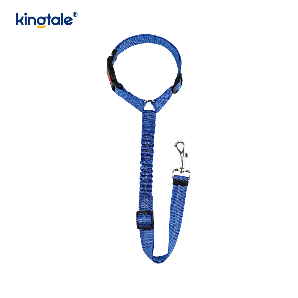 Laisse de ceinture de sécurité de voiture pour animaux de compagnie réfléchissante en polyester durable Anti-Rush Anti-Rush