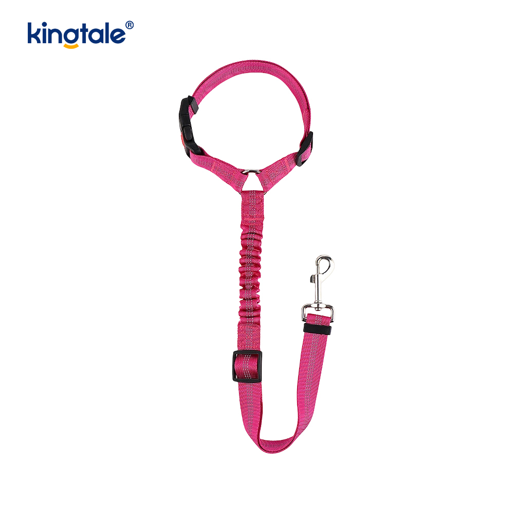Laisse de ceinture de sécurité de voiture pour animaux de compagnie réfléchissante en polyester durable Anti-Rush Anti-Rush