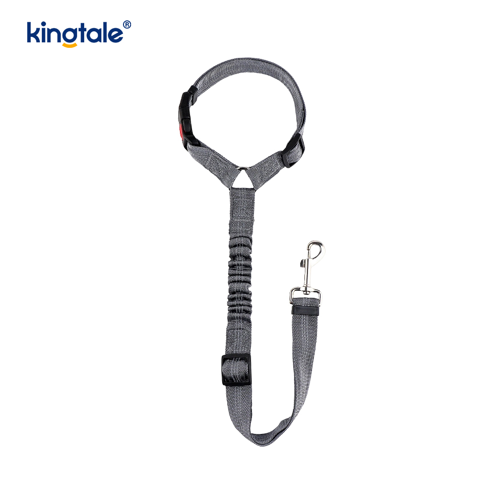 Laisse de ceinture de sécurité de voiture pour animaux de compagnie réfléchissante en polyester durable Anti-Rush Anti-Rush