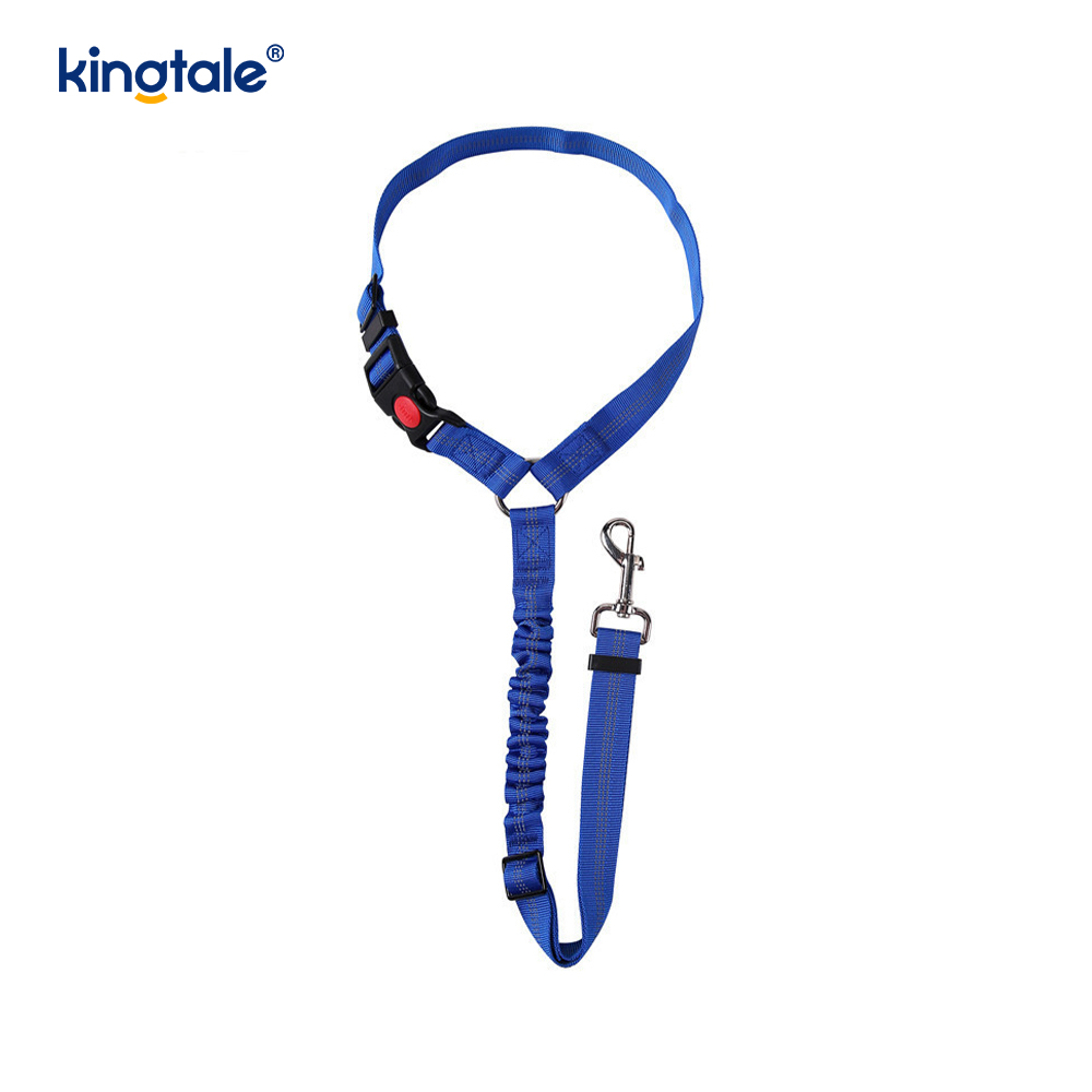 Laisse de ceinture de sécurité de voiture pour animaux de compagnie réfléchissante en polyester durable Anti-Rush Anti-Rush