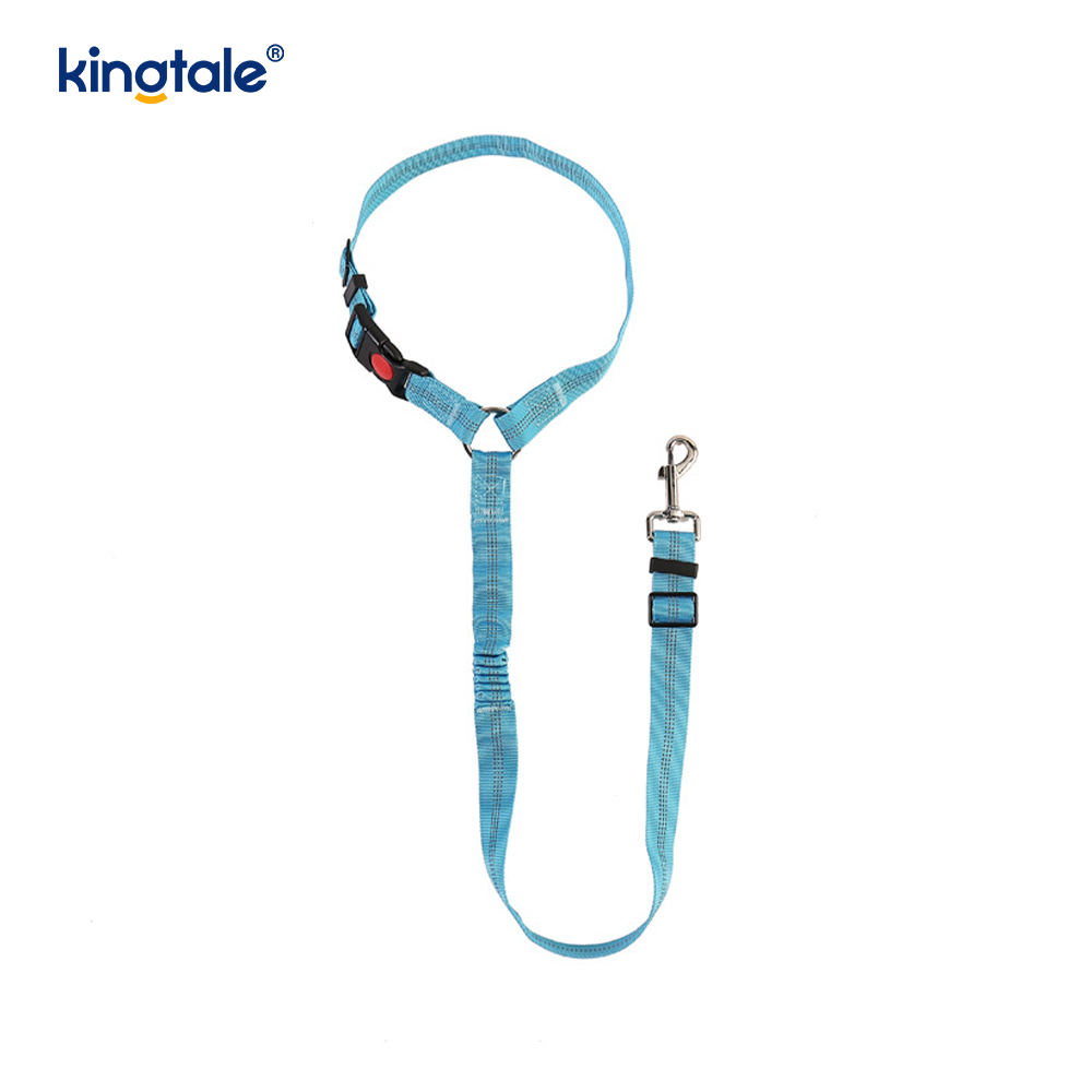 Laisse de ceinture de sécurité de voiture pour animaux de compagnie réfléchissante en polyester durable Anti-Rush Anti-Rush