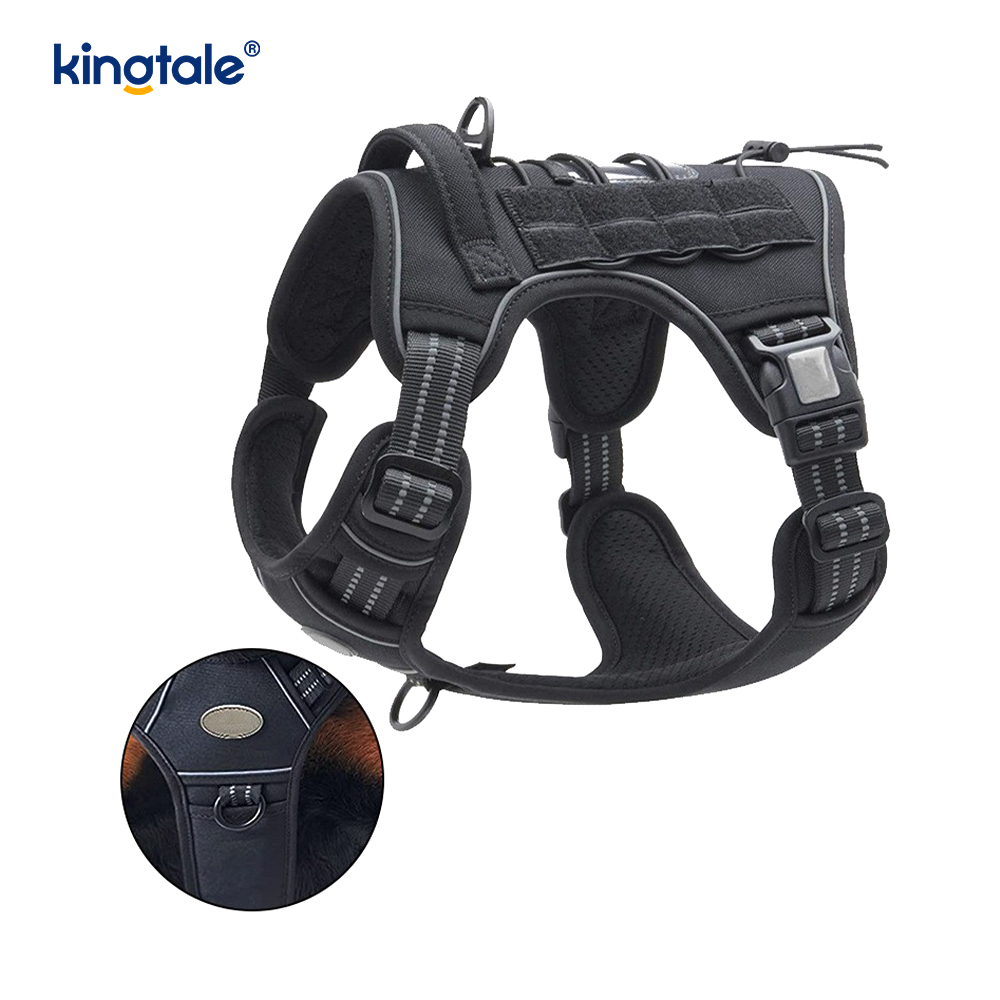 Ceinture en Nylon robuste sans traction pour chien, gilet, harnais d'entraînement, poitrine