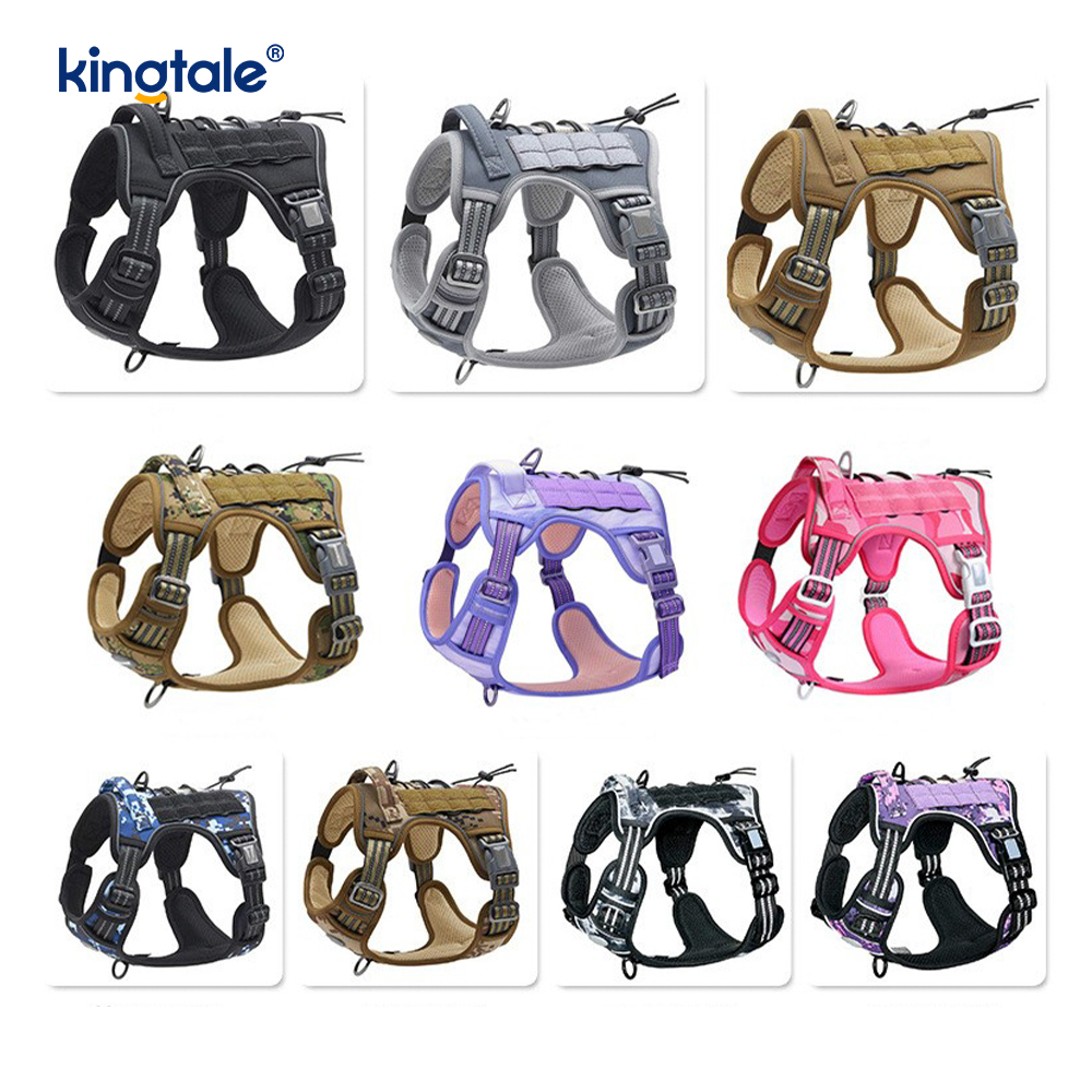 Ceinture en Nylon robuste sans traction pour chien, gilet, harnais d'entraînement, poitrine