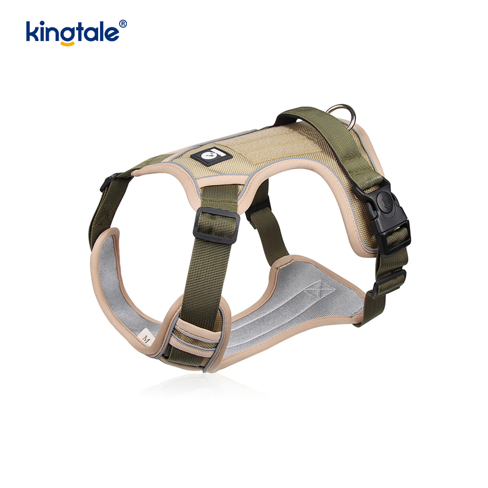 Harnais pour animaux de compagnie en nylon réfléchissant réglable et respirant pour chien de sport