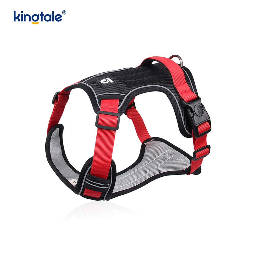 Harnais pour animaux de compagnie en nylon réfléchissant réglable et respirant pour chien de sport
