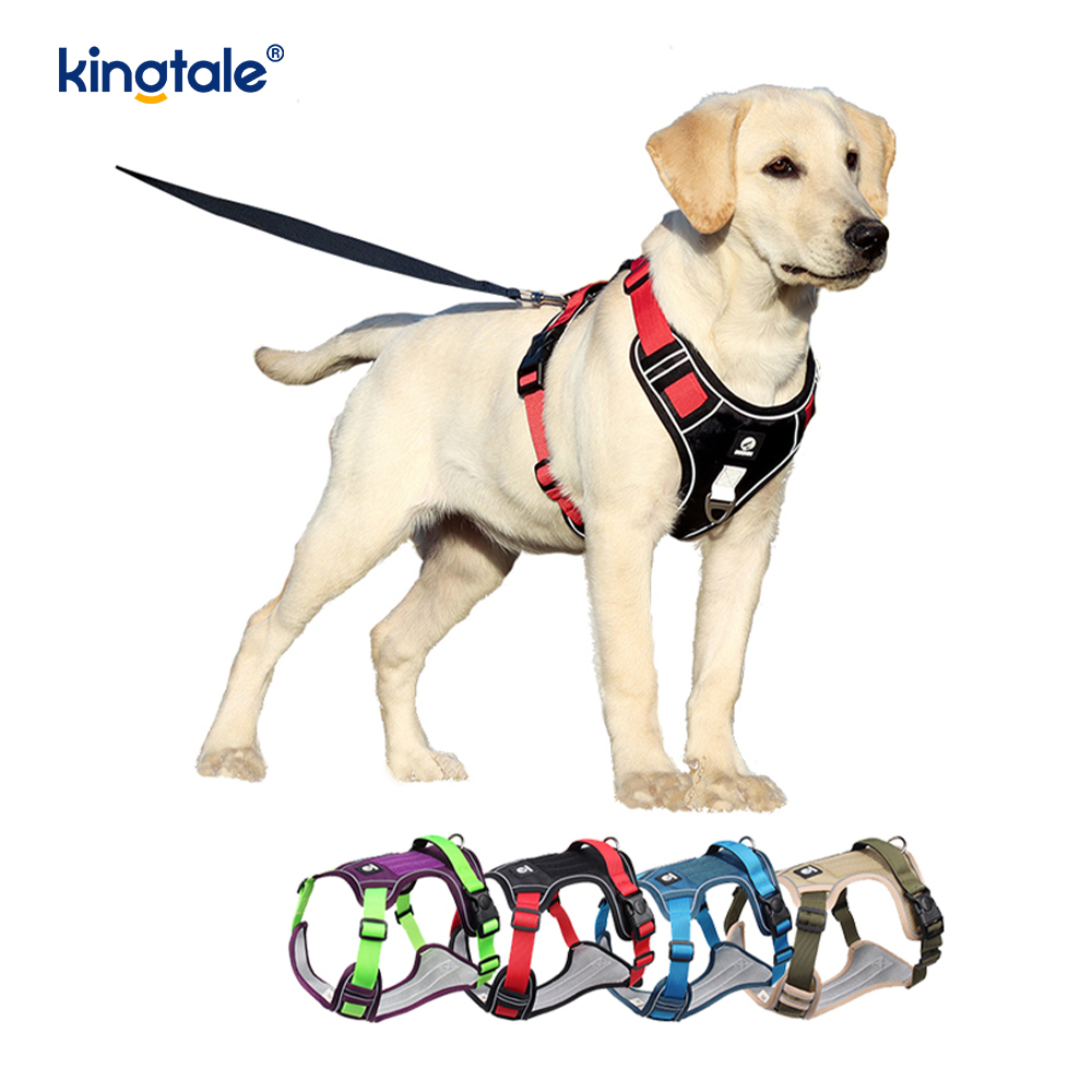 Harnais pour animaux de compagnie en nylon réfléchissant réglable et respirant pour chien de sport