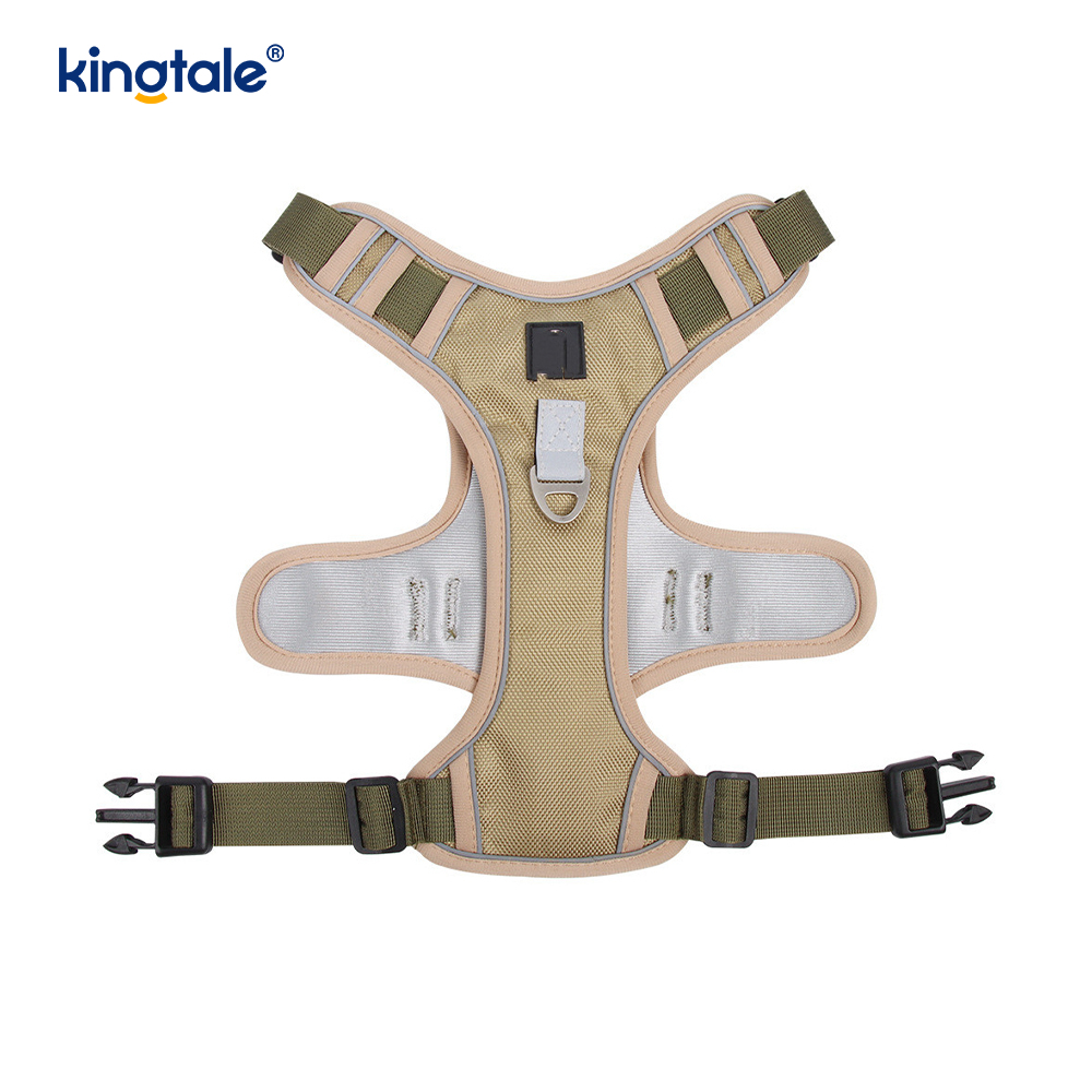 Harnais pour animaux de compagnie en nylon réfléchissant réglable et respirant pour chien de sport