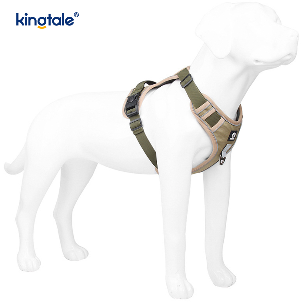 Harnais pour animaux de compagnie en nylon réfléchissant réglable et respirant pour chien de sport