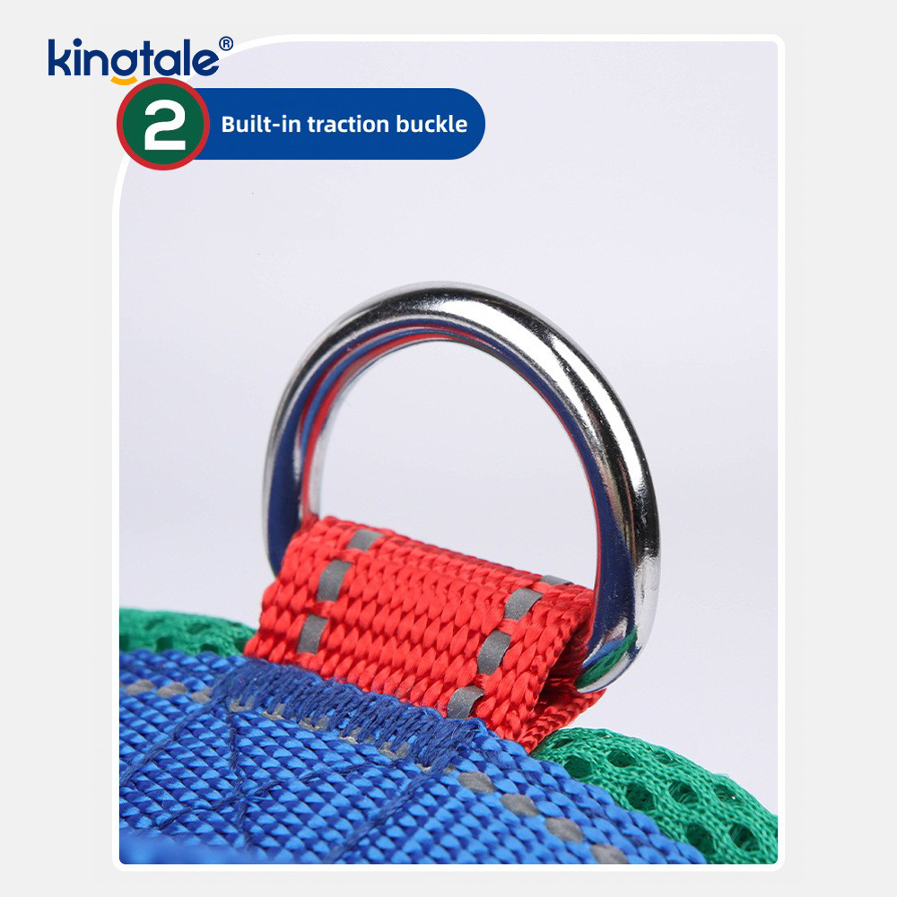 Harnais réfléchissant en nylon réglable pour chien de compagnie, vente en gros personnalisé, ensemble le moins