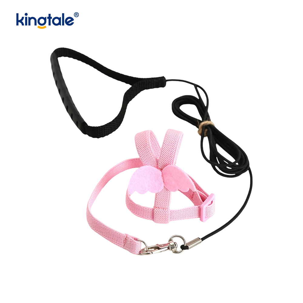 Ensemble harnais et laisse pour perroquet pivoine, corde volante réglable personnalisée