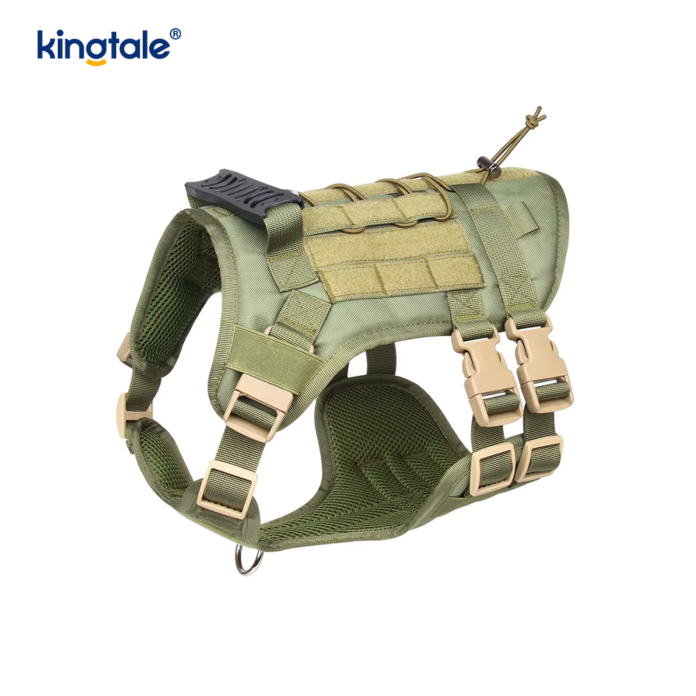 Harnais réglable respirable adapté aux besoins du client de chien de grande maille résistante adaptée aux besoins du client de gilet