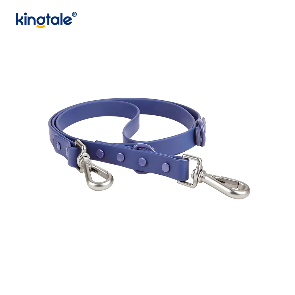Collier de laisse de harnais de chien imperméable léger à la mode personnalisé en PVC