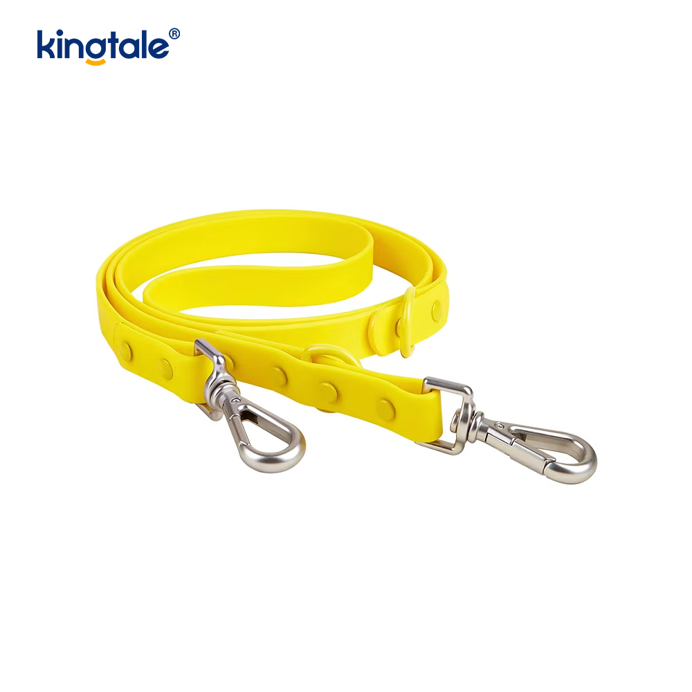 Collier de laisse de harnais de chien imperméable léger à la mode personnalisé en PVC