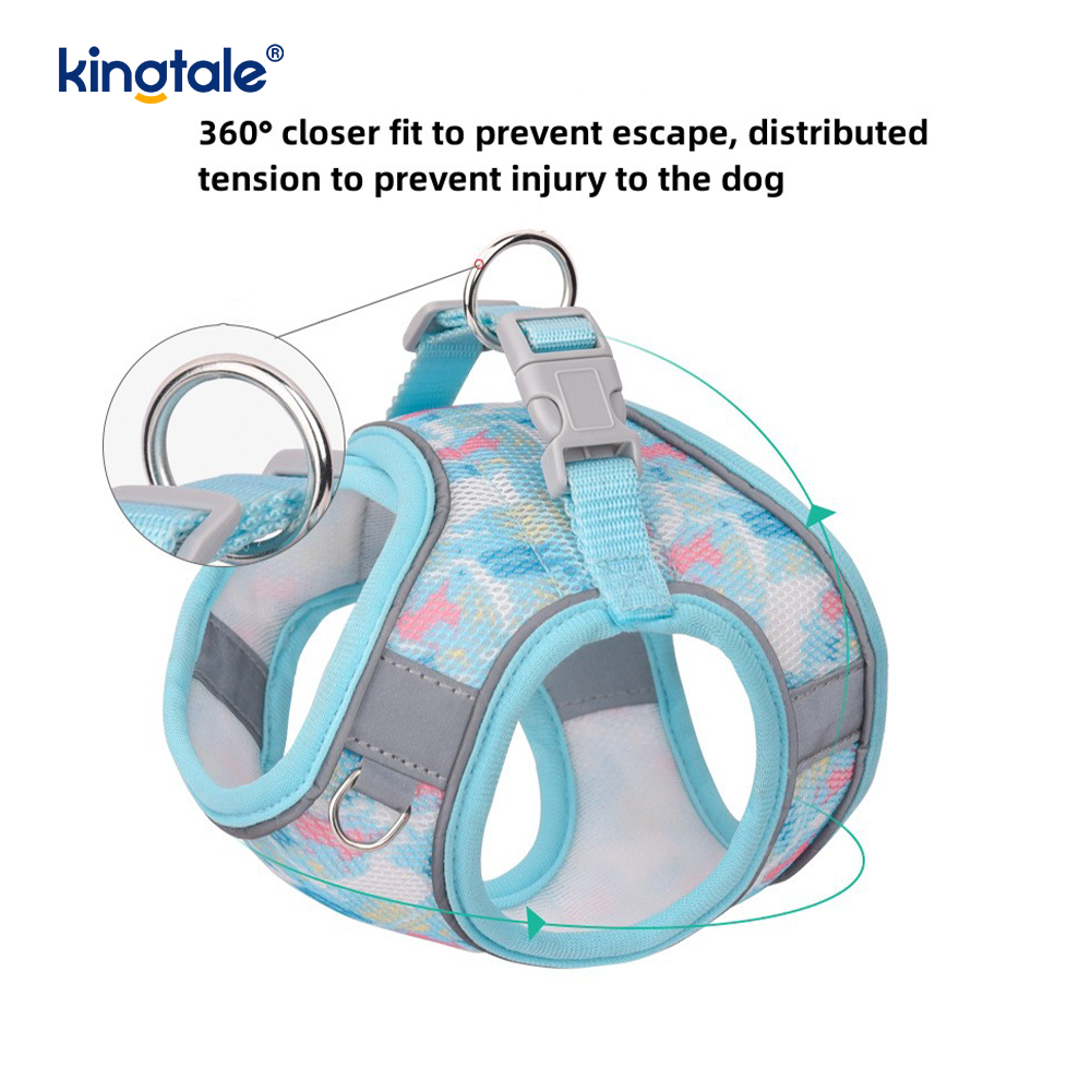 Harnais rembourré pour animaux de compagnie, Style gilet, laisse réfléchissante Anti-choc pour chien