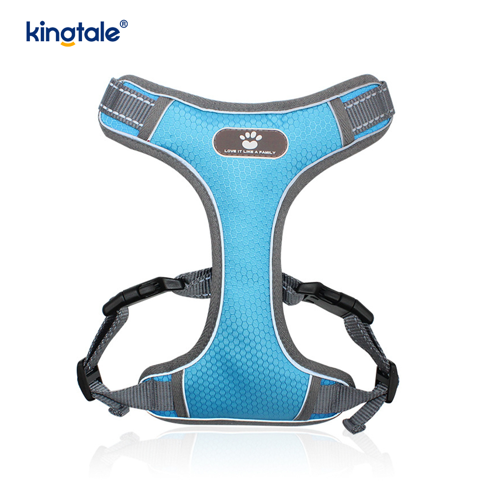 Harnais réfléchissant pour chien, réglable, doux et rembourré, sans traction, gilet Oxford pour chien