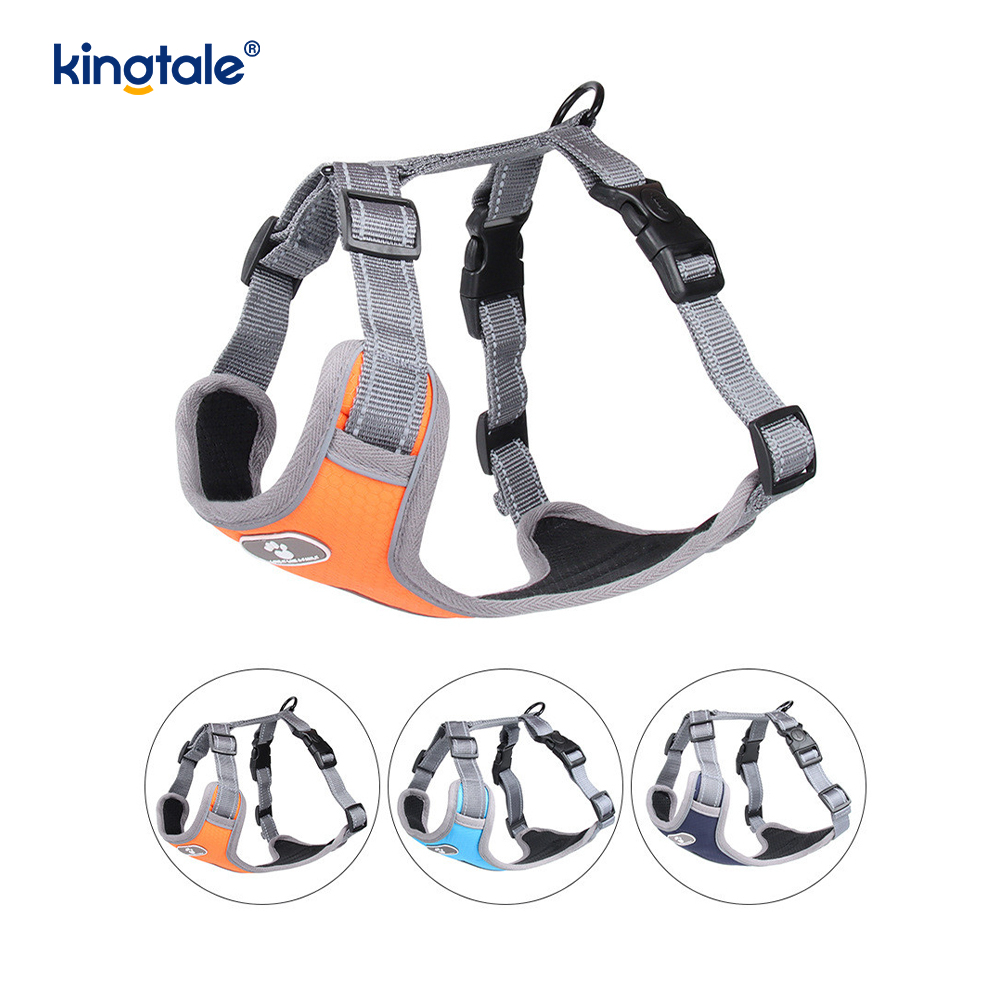 Harnais réfléchissant pour chien, réglable, doux et rembourré, sans traction, gilet Oxford pour chien
