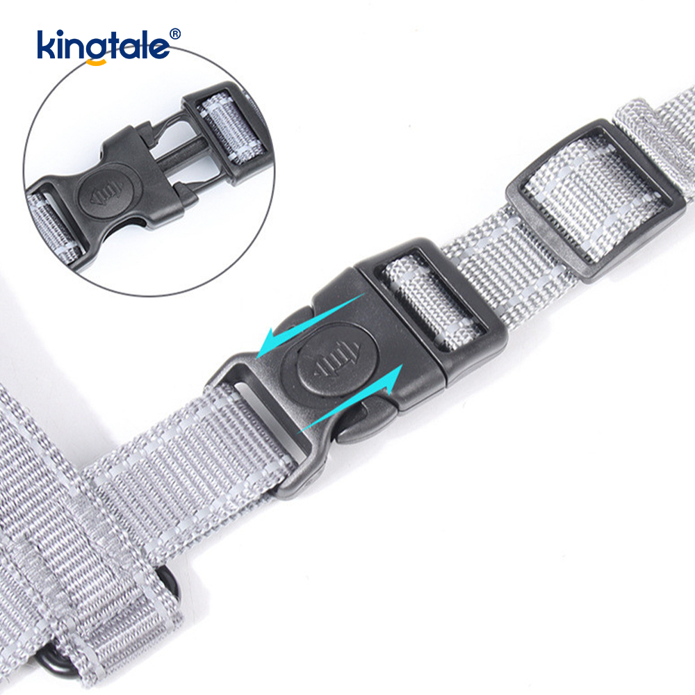 Harnais réfléchissant pour chien, réglable, doux et rembourré, sans traction, gilet Oxford pour chien