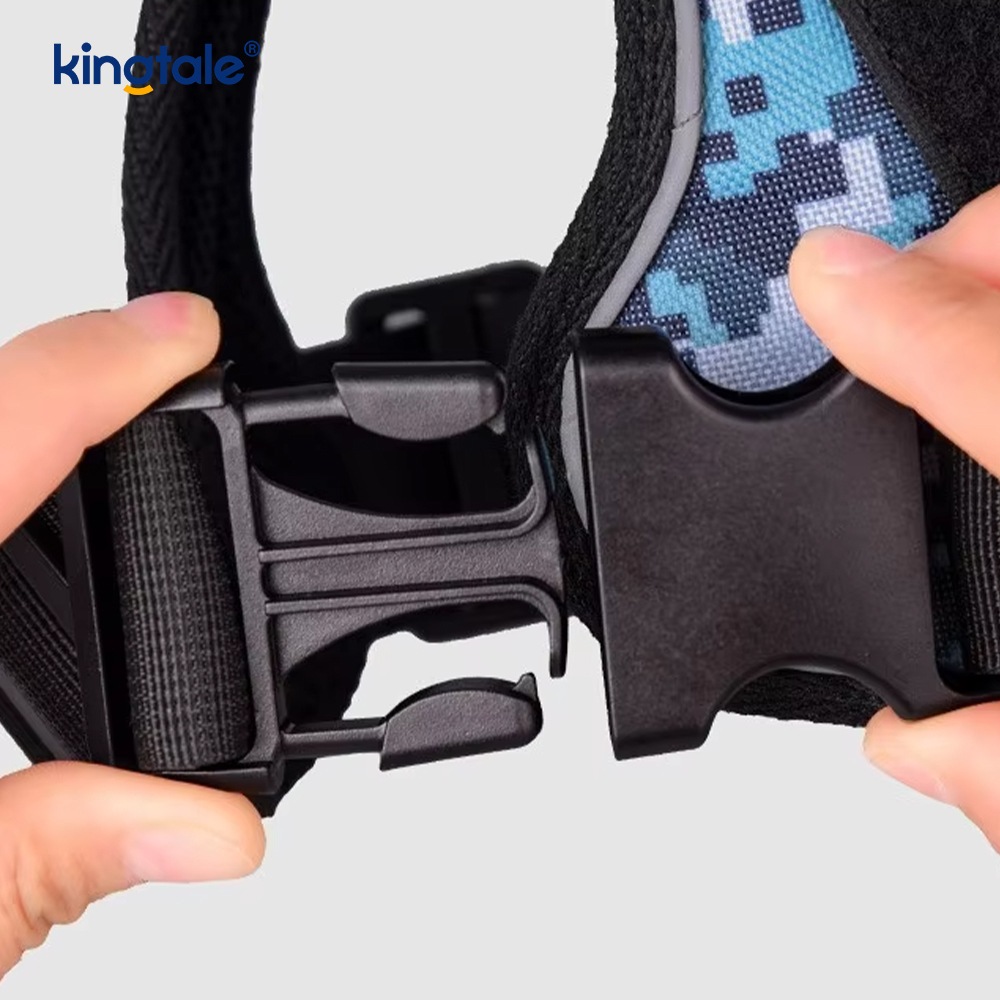 Harnais tactique robuste pour chien, gilet réfléchissant réglable sans traction pour animaux de compagnie