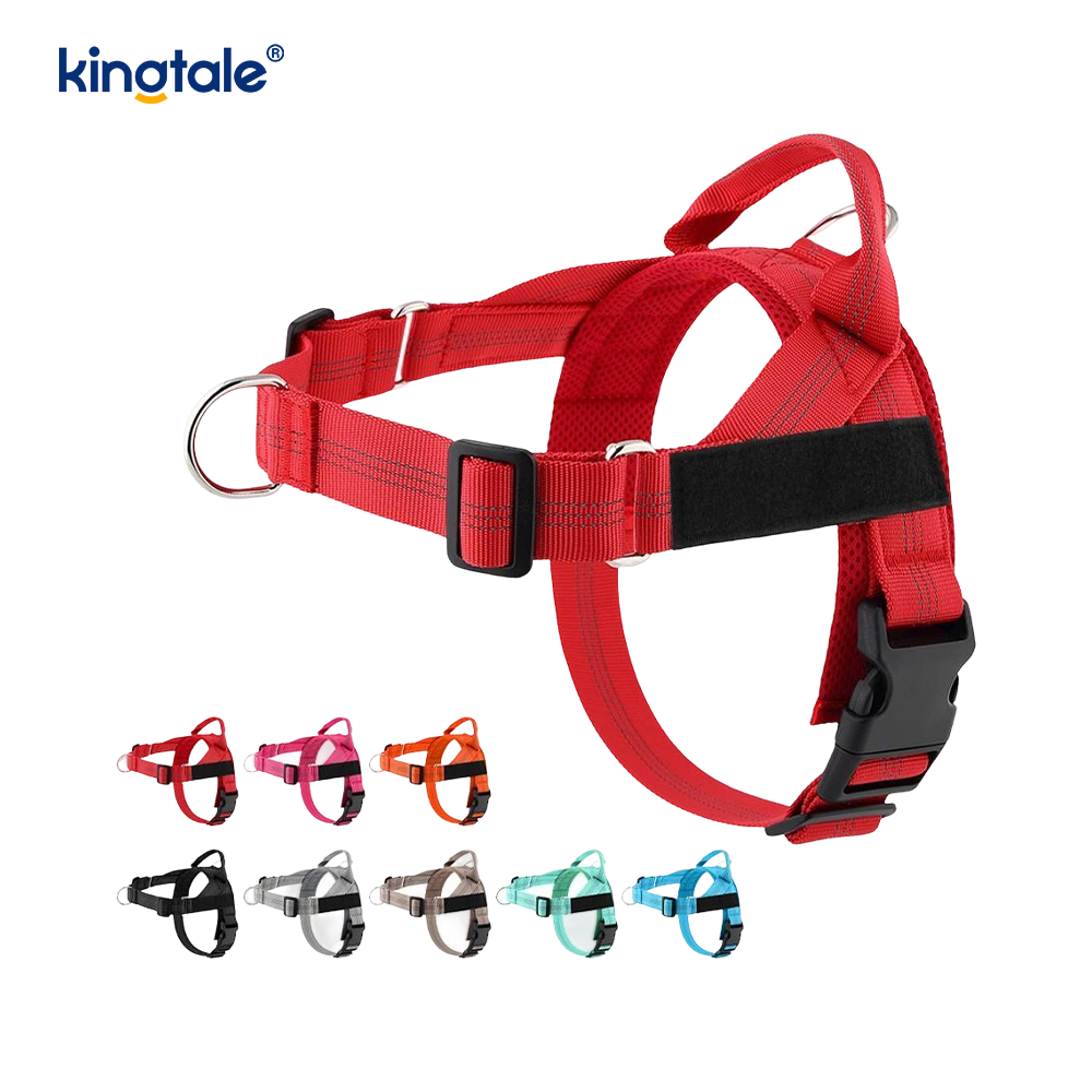 Harnais pour chien réglable durable en maille réfléchissante personnalisée sans traction