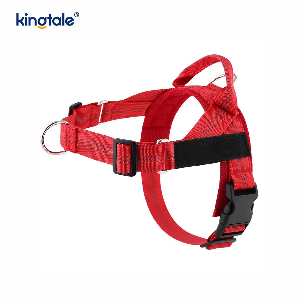 Harnais pour chien réglable durable en maille réfléchissante personnalisée sans traction