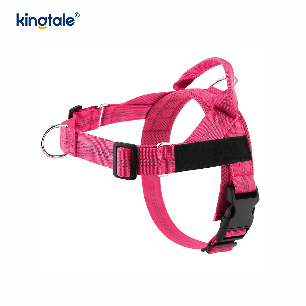 Harnais pour chien réglable durable en maille réfléchissante personnalisée sans traction