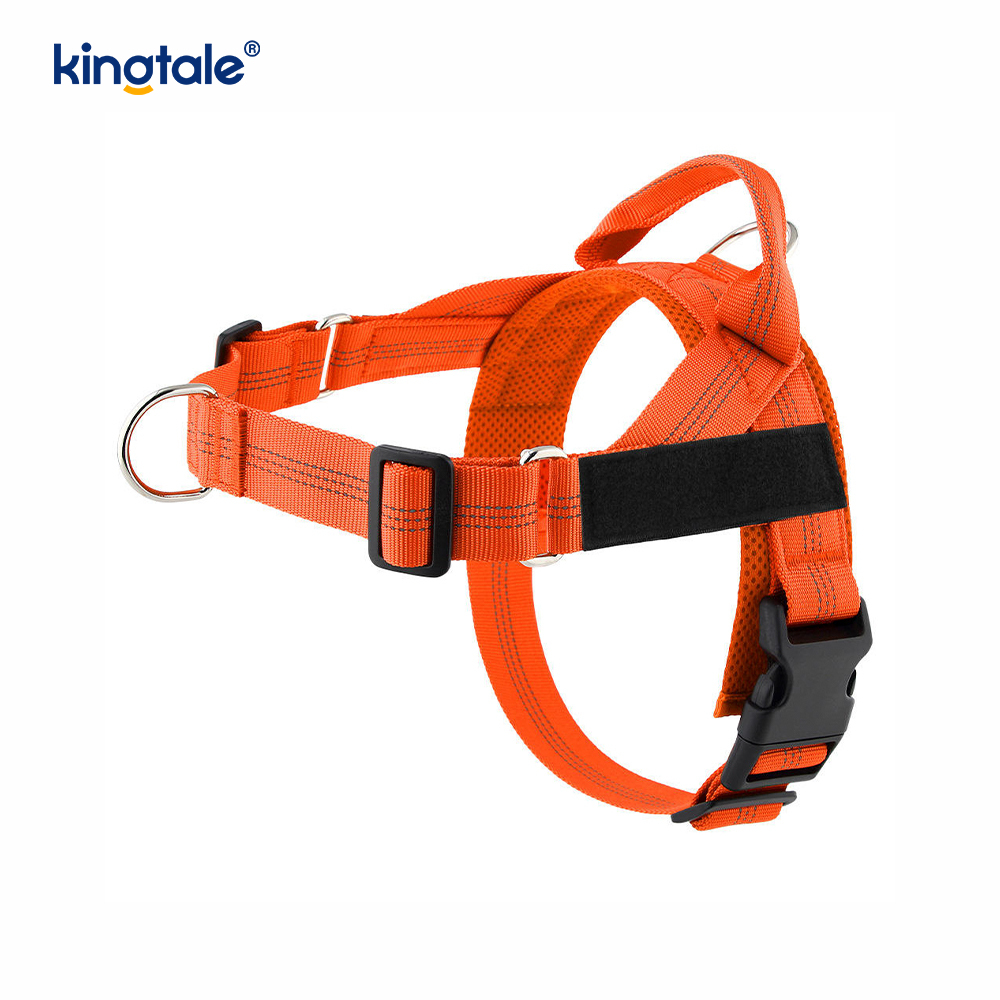 Harnais pour chien réglable durable en maille réfléchissante personnalisée sans traction