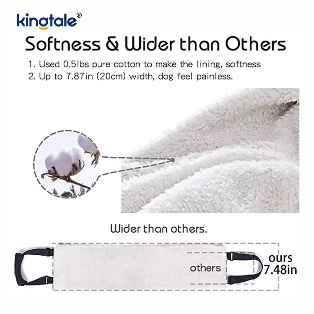 Harnais durable solide adapté aux besoins du client d'ascenseur de chien de bride portative adaptée aux besoins du client de chien pour des animaux familiers