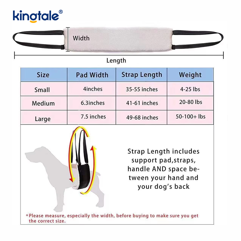 Harnais durable solide adapté aux besoins du client d'ascenseur de chien de bride portative adaptée aux besoins du client de chien pour des animaux familiers