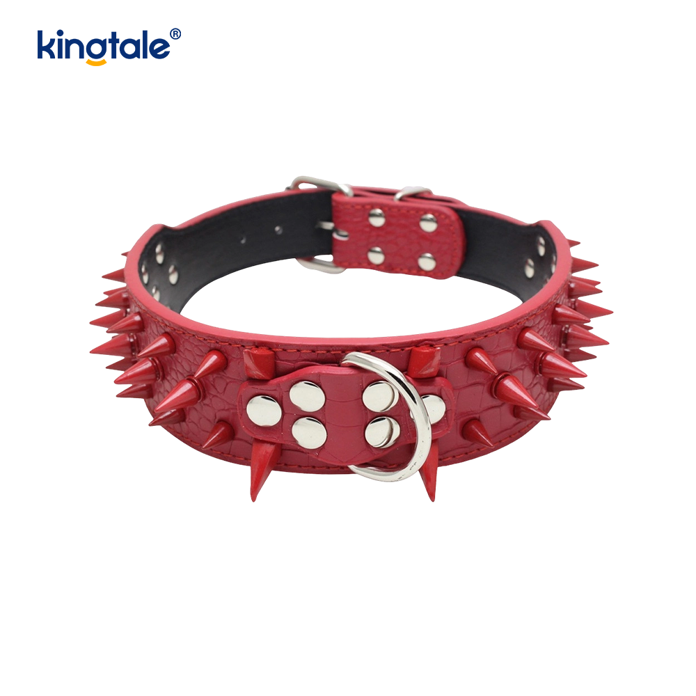Collier pour chien clouté à pointes pointues, colliers pour chien en cuir élégants