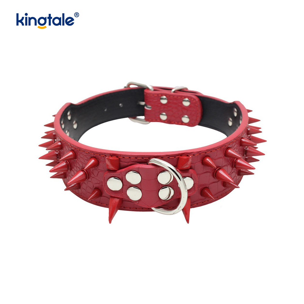 Collier pour chien clouté à pointes pointues, colliers pour chien en cuir élégants