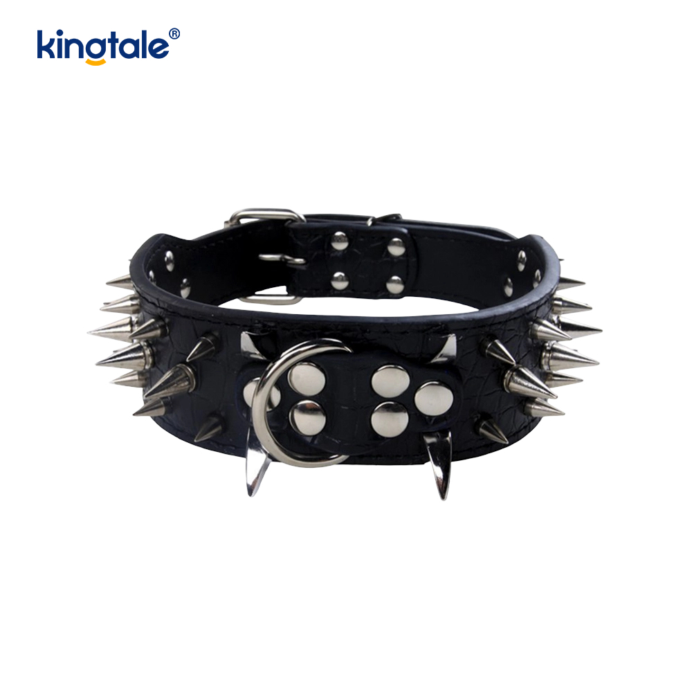 Collier pour chien clouté à pointes pointues, colliers pour chien en cuir élégants
