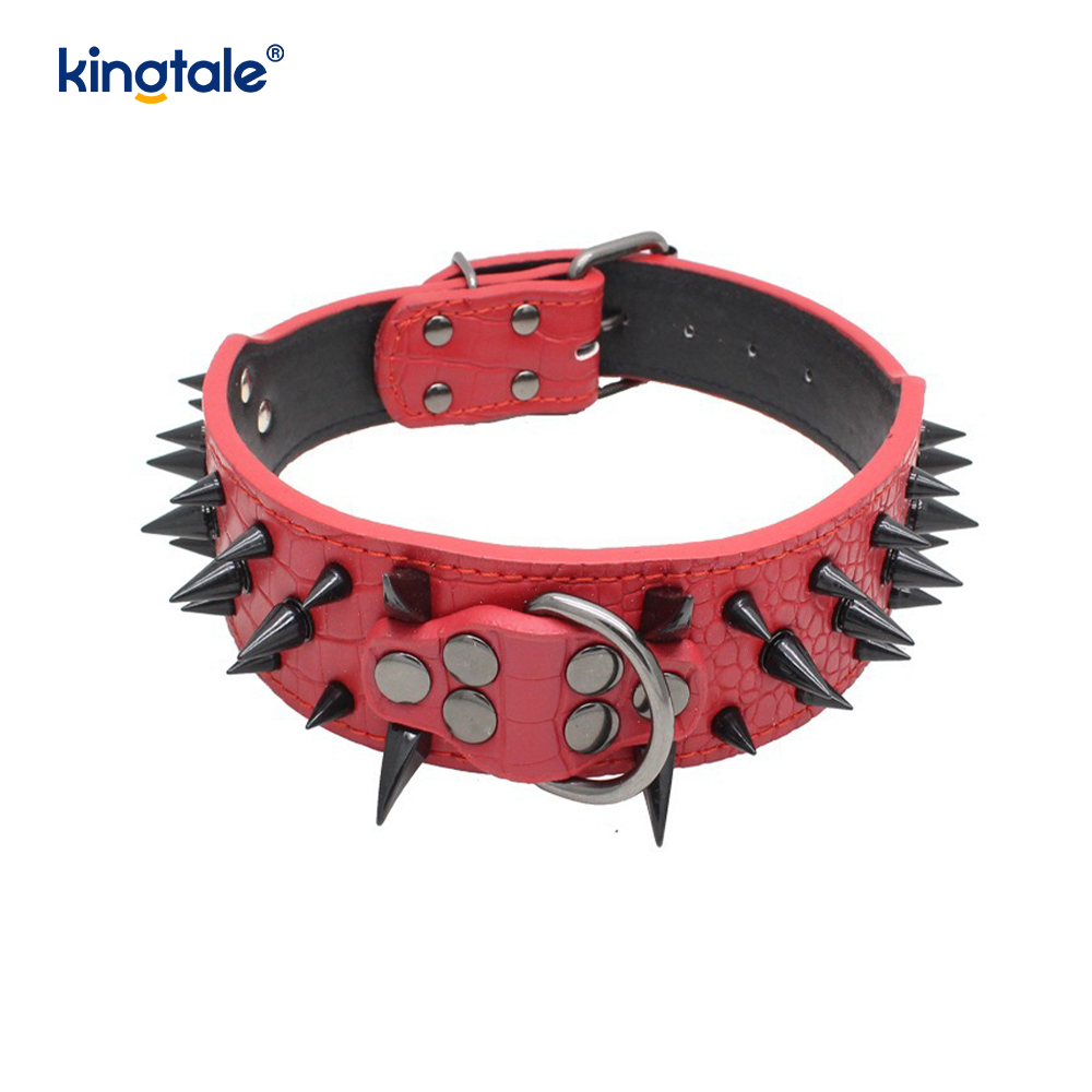 Collier pour chien clouté à pointes pointues, colliers pour chien en cuir élégants