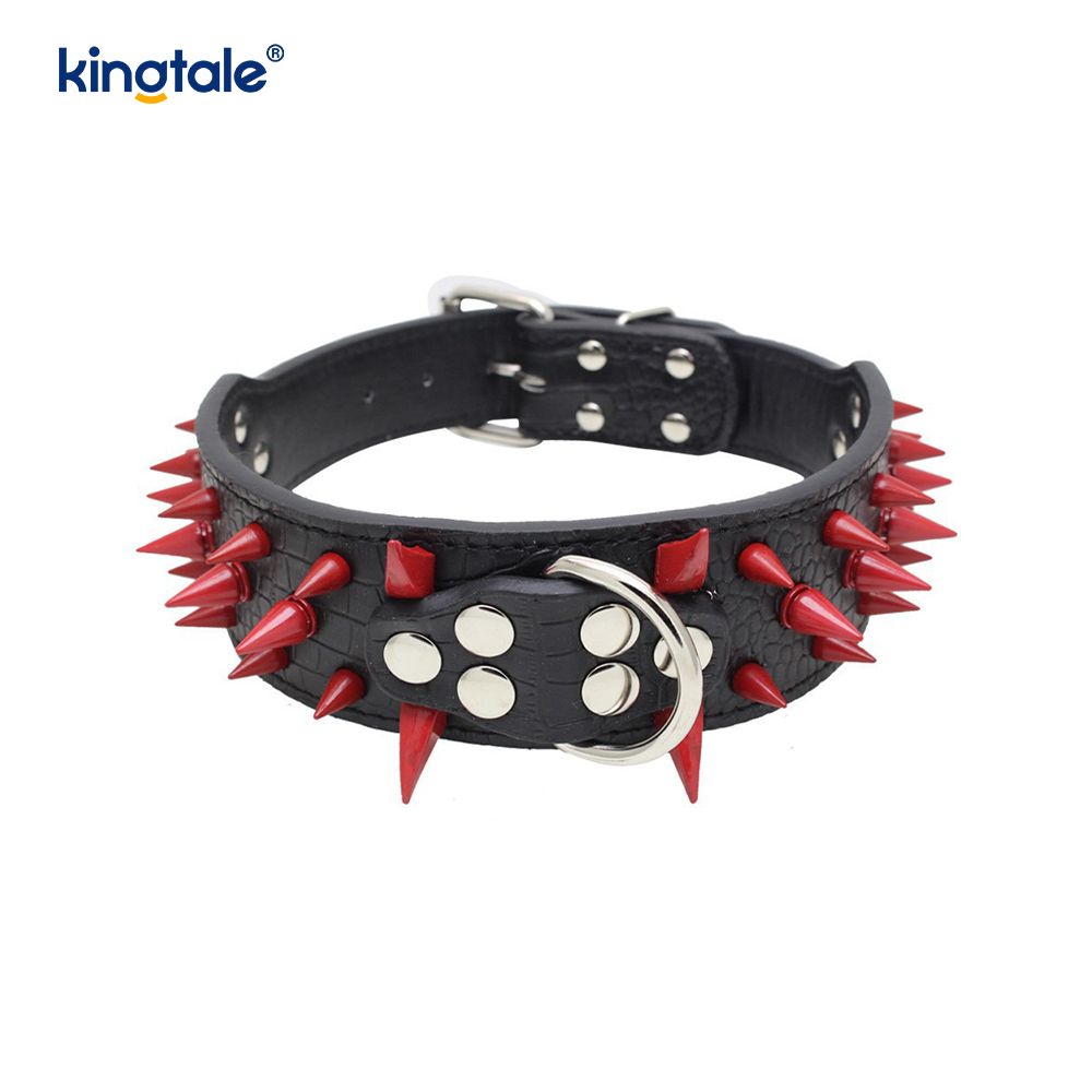 Collier pour chien clouté à pointes pointues, colliers pour chien en cuir élégants