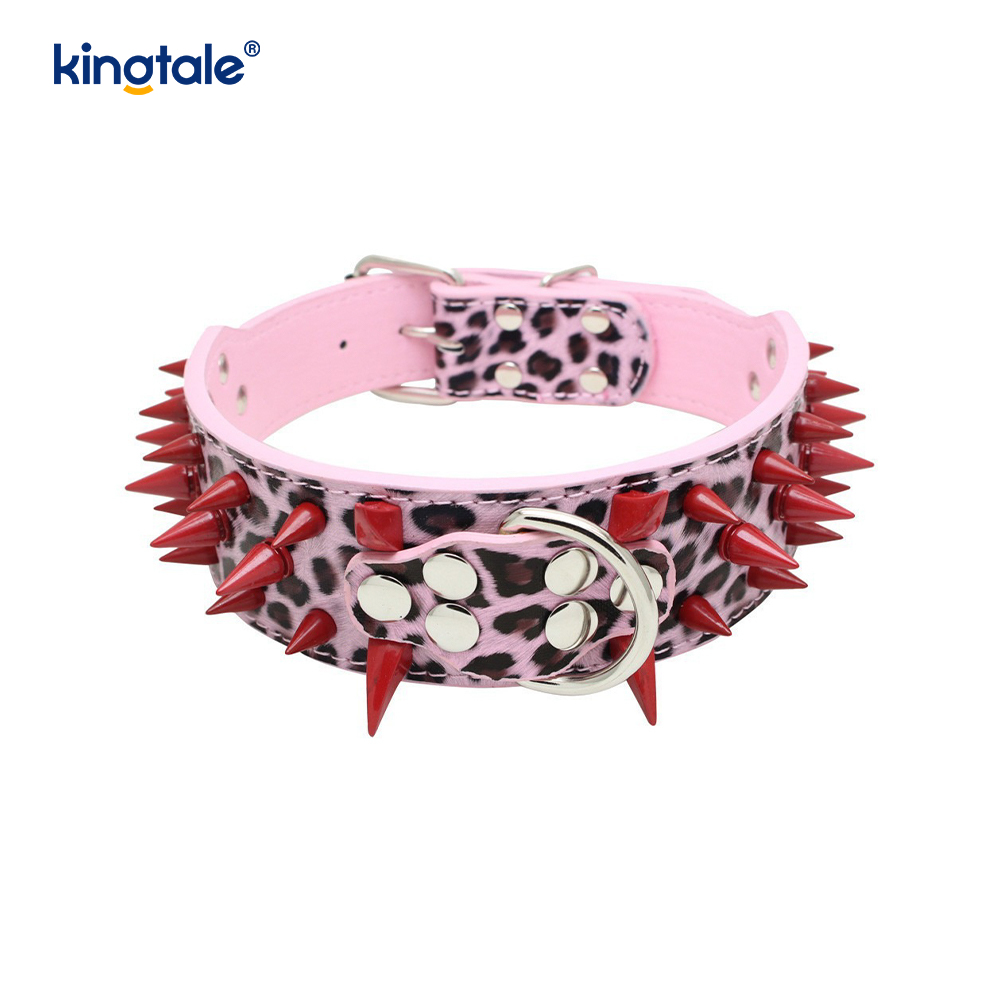 Collier pour chien clouté à pointes pointues, colliers pour chien en cuir élégants