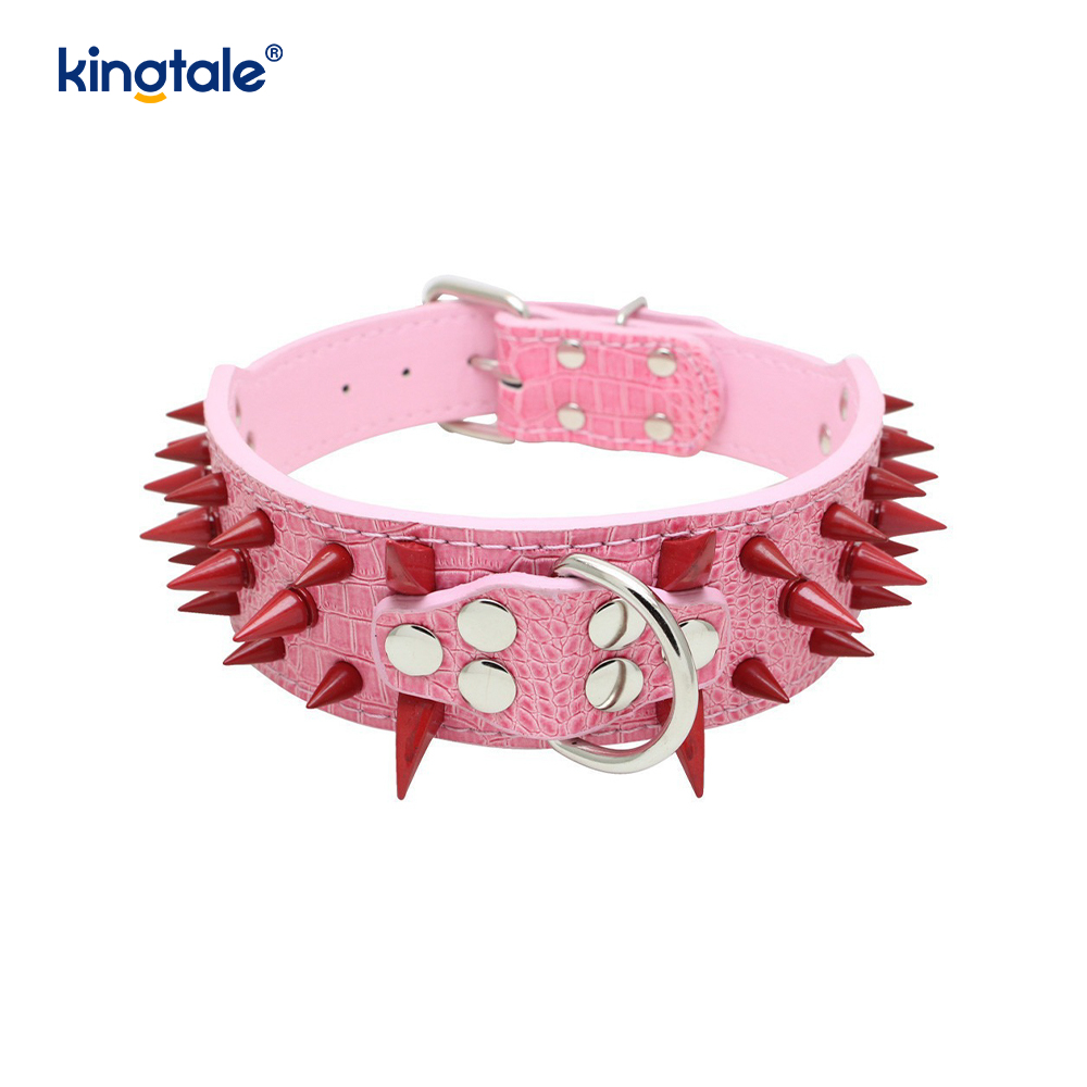 Collier pour chien clouté à pointes pointues, colliers pour chien en cuir élégants