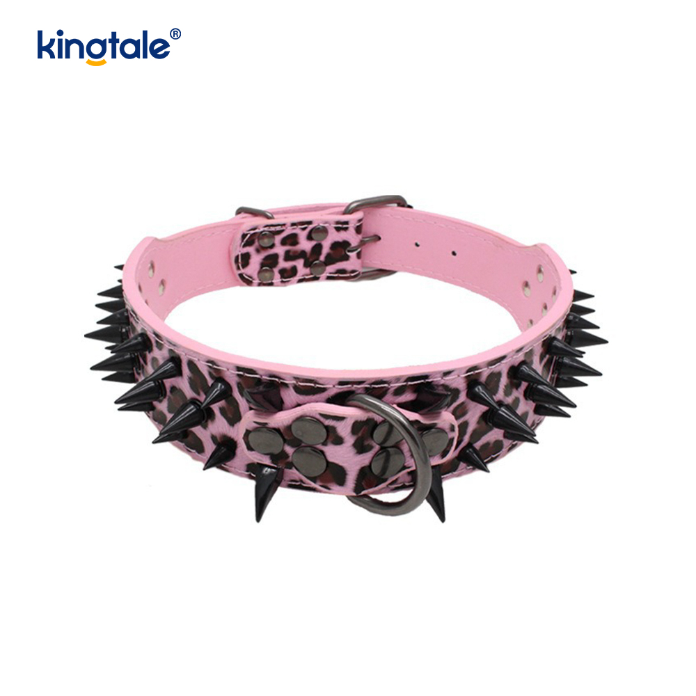 Collier pour chien clouté à pointes pointues, colliers pour chien en cuir élégants