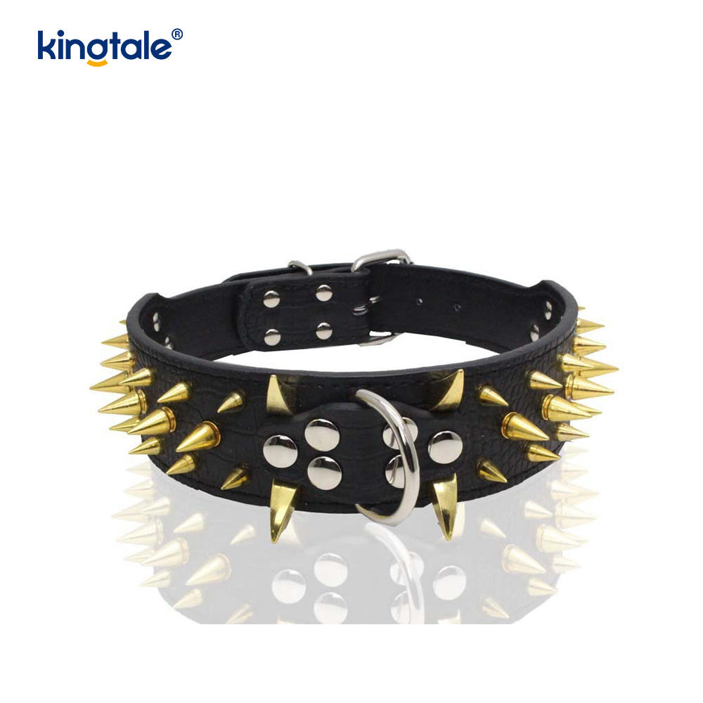 Collier pour chien clouté à pointes pointues, colliers pour chien en cuir élégants