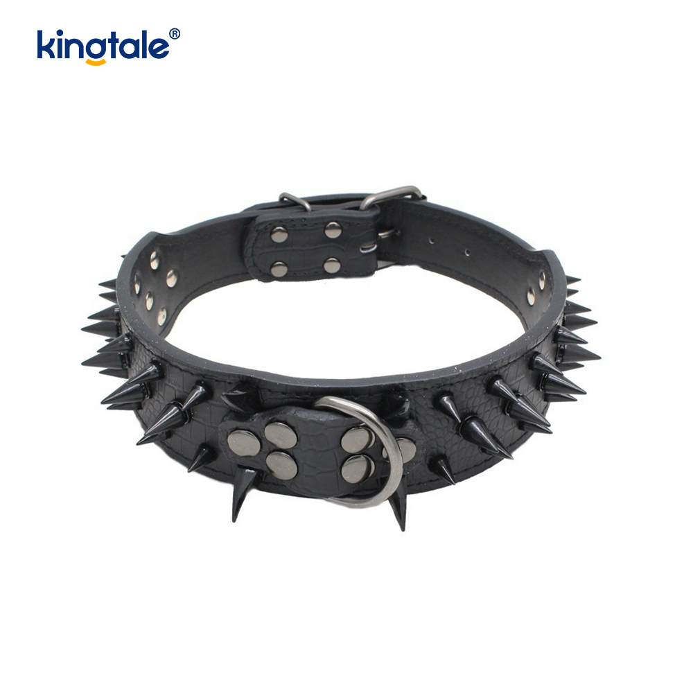 Collier pour chien clouté à pointes pointues, colliers pour chien en cuir élégants