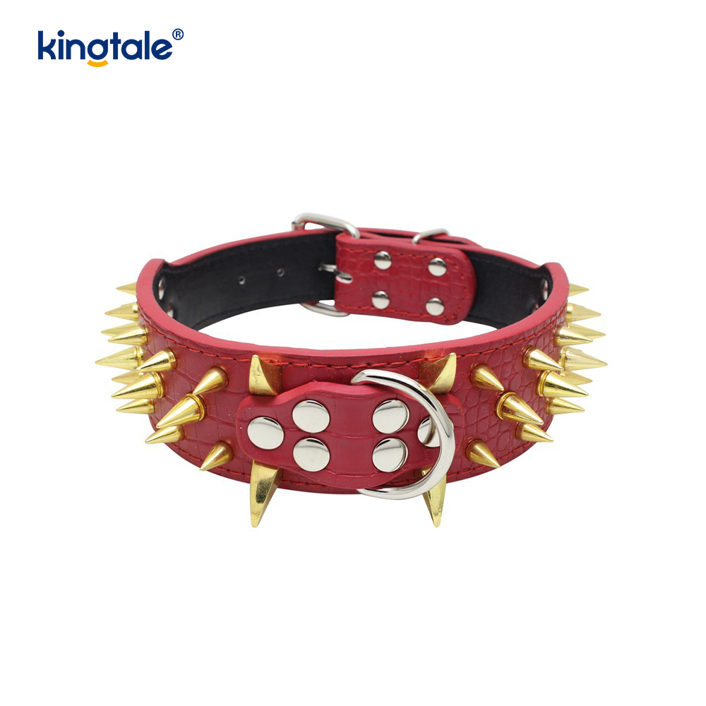 Collier pour chien clouté à pointes pointues, colliers pour chien en cuir élégants