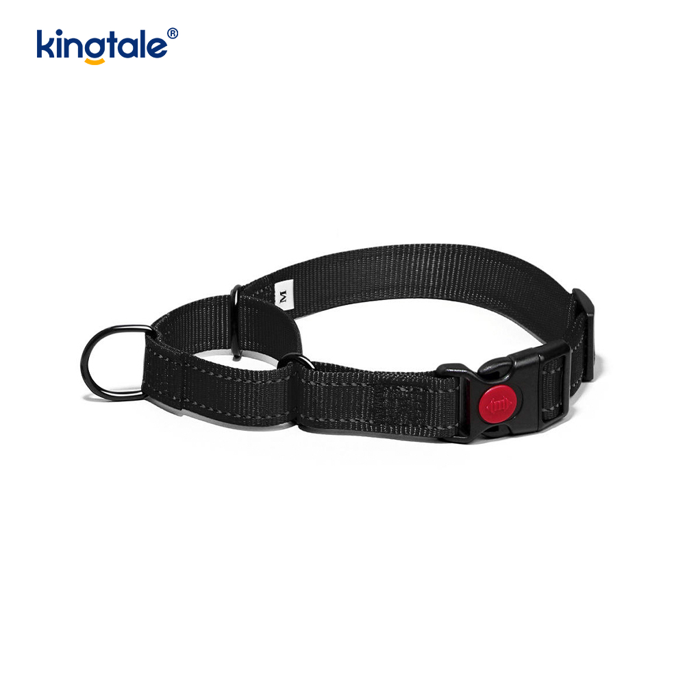 Collier pour chien Martingale en nylon réglable réfléchissant sans traction à dégagement rapide