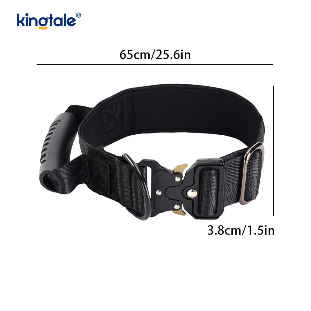 Collier à dégagement rapide avec poignée de contrôle en nylon pour entraînement tactique