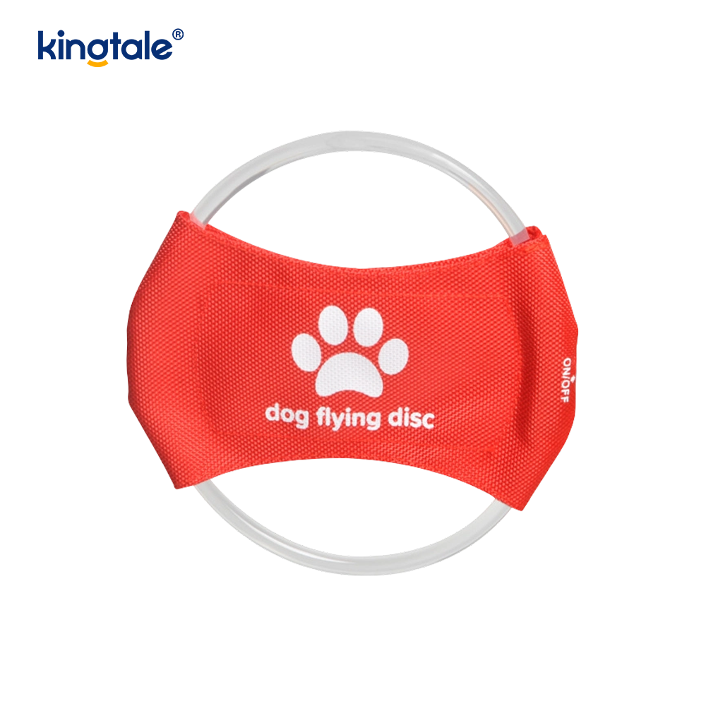 Jouet d'entraînement pour chien Frisbee lumineux rechargeable à LED