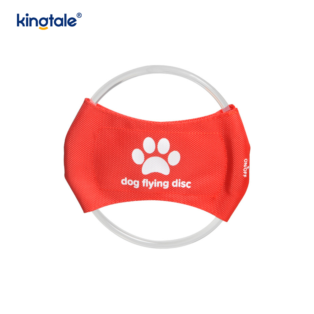 Jouet d'entraînement pour chien Frisbee lumineux rechargeable à LED