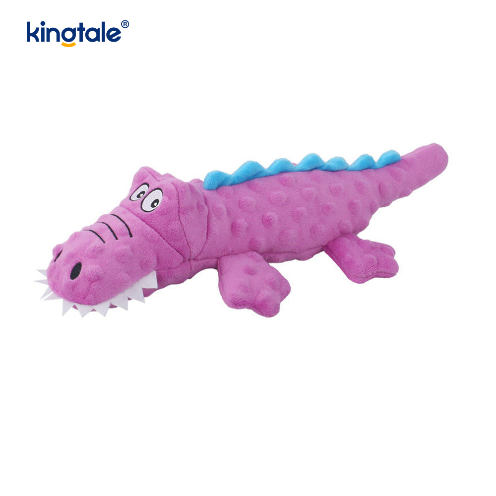 Jouet à mâcher en peluche pour chien avec voix de crocodile