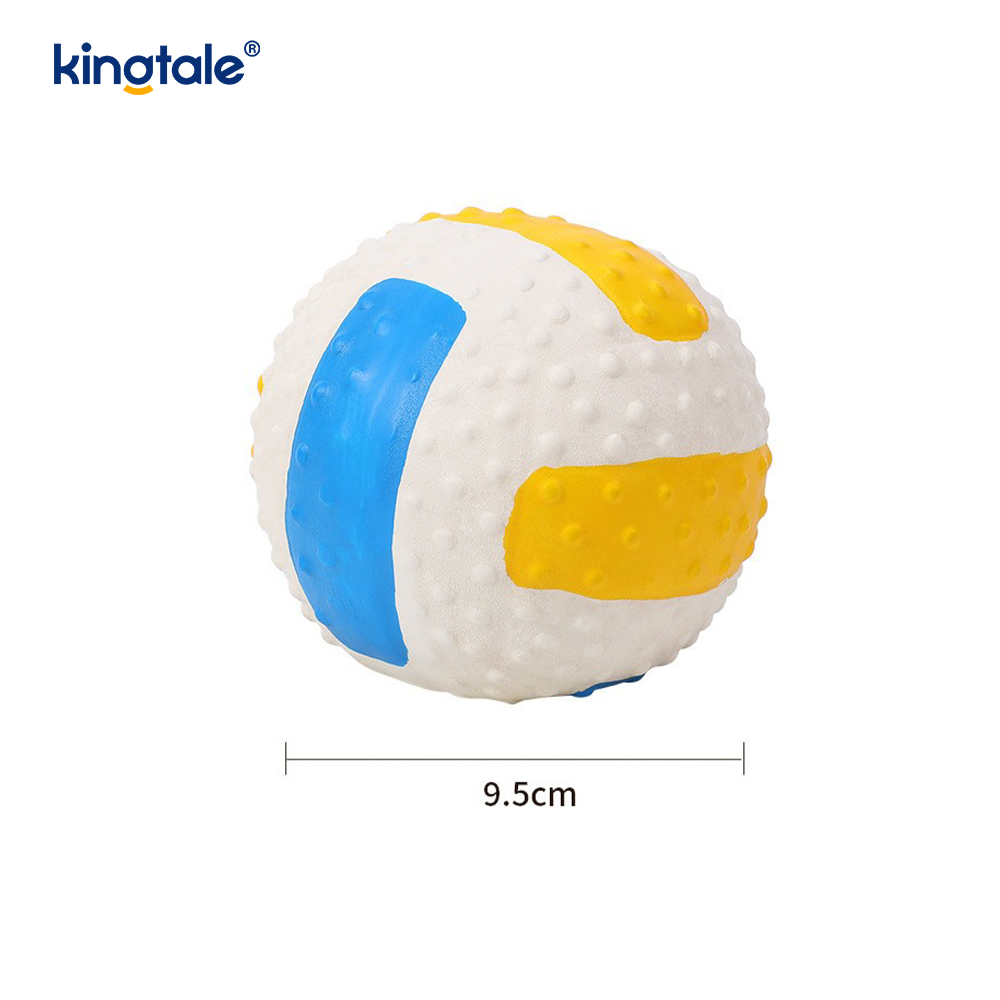 Jouets grinçants en latex pour animaux de compagnie (football, football, volley-ball)