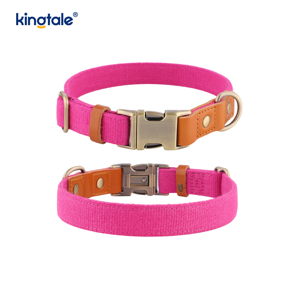 Collier pour chien en chanvre naturel, respirant et durable, non contraignant