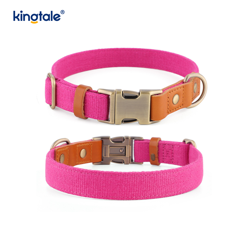 Collier pour chien en chanvre naturel, respirant et durable, non contraignant