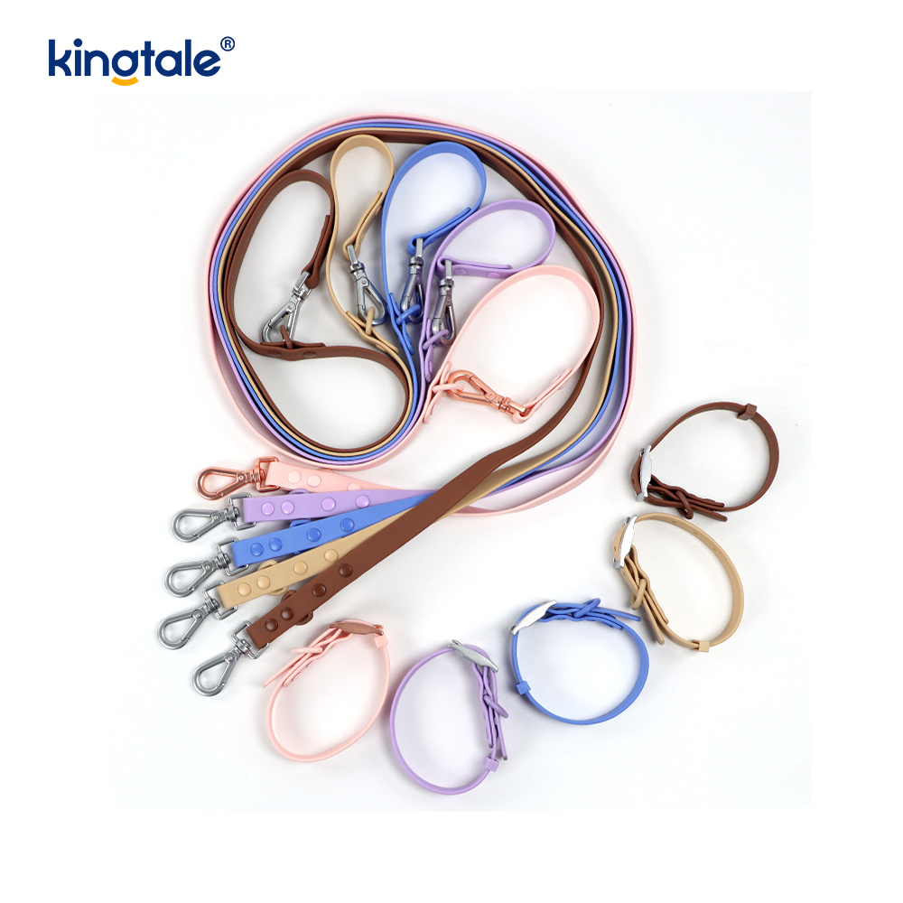 Laisse de colliers pour chien imperméable et résistance à l'abrasion avec revêtement en PVC